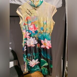 Floral Print Sleeveless Dress